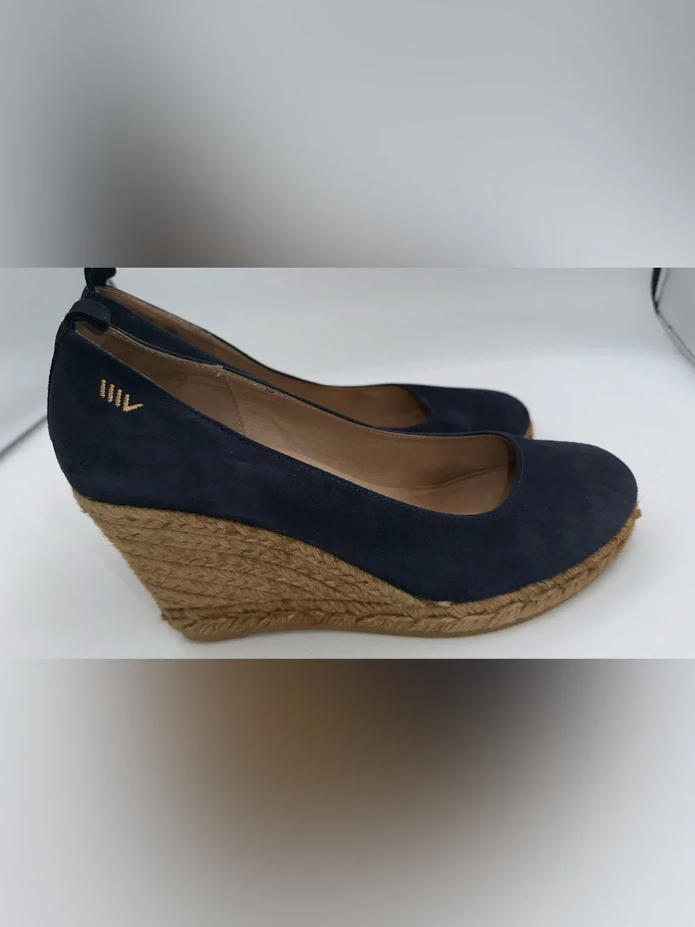 Viscata Barcelona espadrilles wedge shoes Dark blue size US 9-9.5 EUR Sz 40 AA23